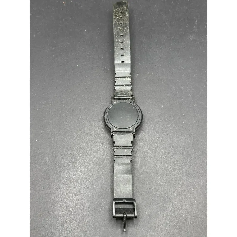 Vintage Rare Jordache Sport Racing Checkered Flag Bezel Digital Watch Black Band